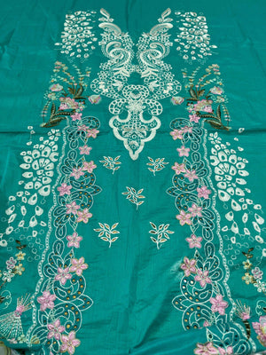 Ramsha 3 Piece Embroidered Lawn Suit with Chiffon Dupatta