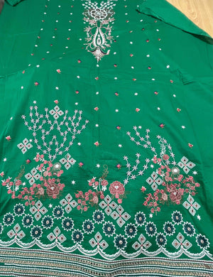 Eid Wear Heavy Embroidered Lawn Suit by Khoobsurat – Luxury Collection