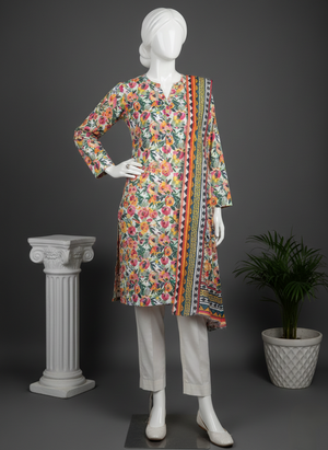 3 Piece Unstitched – SAPPHIRE Lawn Suit with Elegant Summer Prints