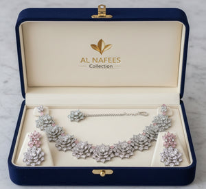 One Carat Rose Flower Set - Al Nafees Collection