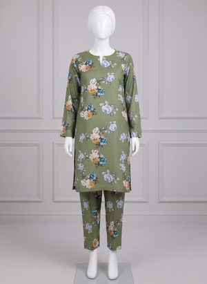 2PC Unstitched Lawn|Amal by Mehar