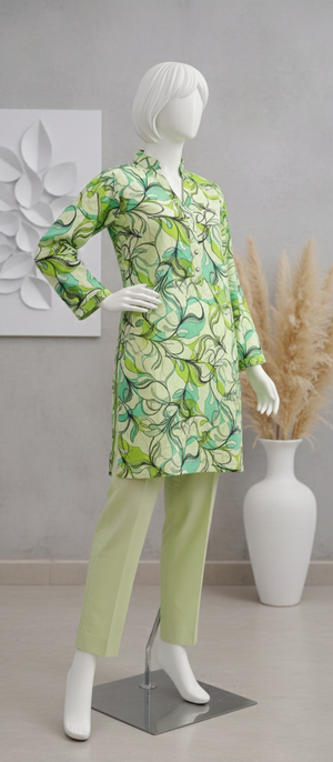 2PC-Unstitched Lawn- Paltar