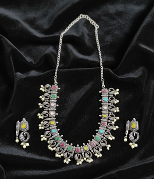 Oxidize Necklace Set