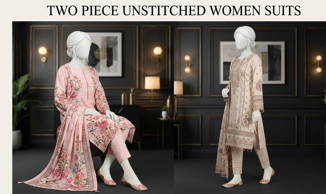 Two Piece Unstitched Women Collection – Beautiful Printed Lawn Suits for Women Featuring Trendy Designs, Soft Fabric, and Elegant Patterns. Perfect for Casual Wear, Summer Fashion, and Everyday Comfort.