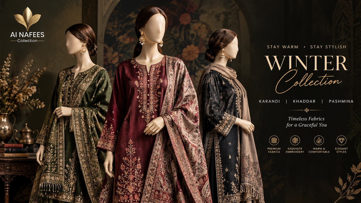 Shop the Best Winter Collection in Pakistan | Al Nafees Collection