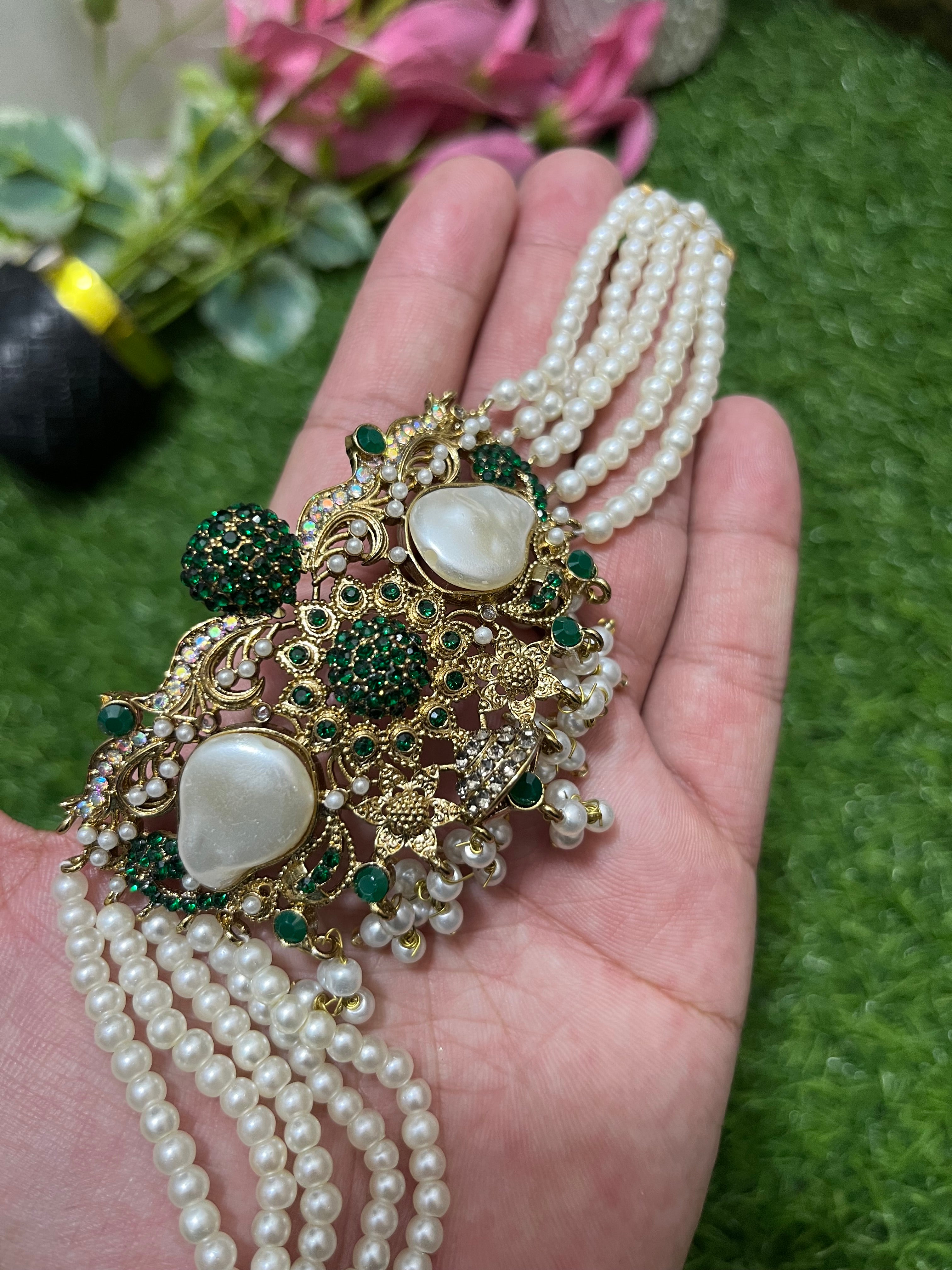 Luxury Choker Set With Mother Pearls – Premium Quality Jewelry Pakistan