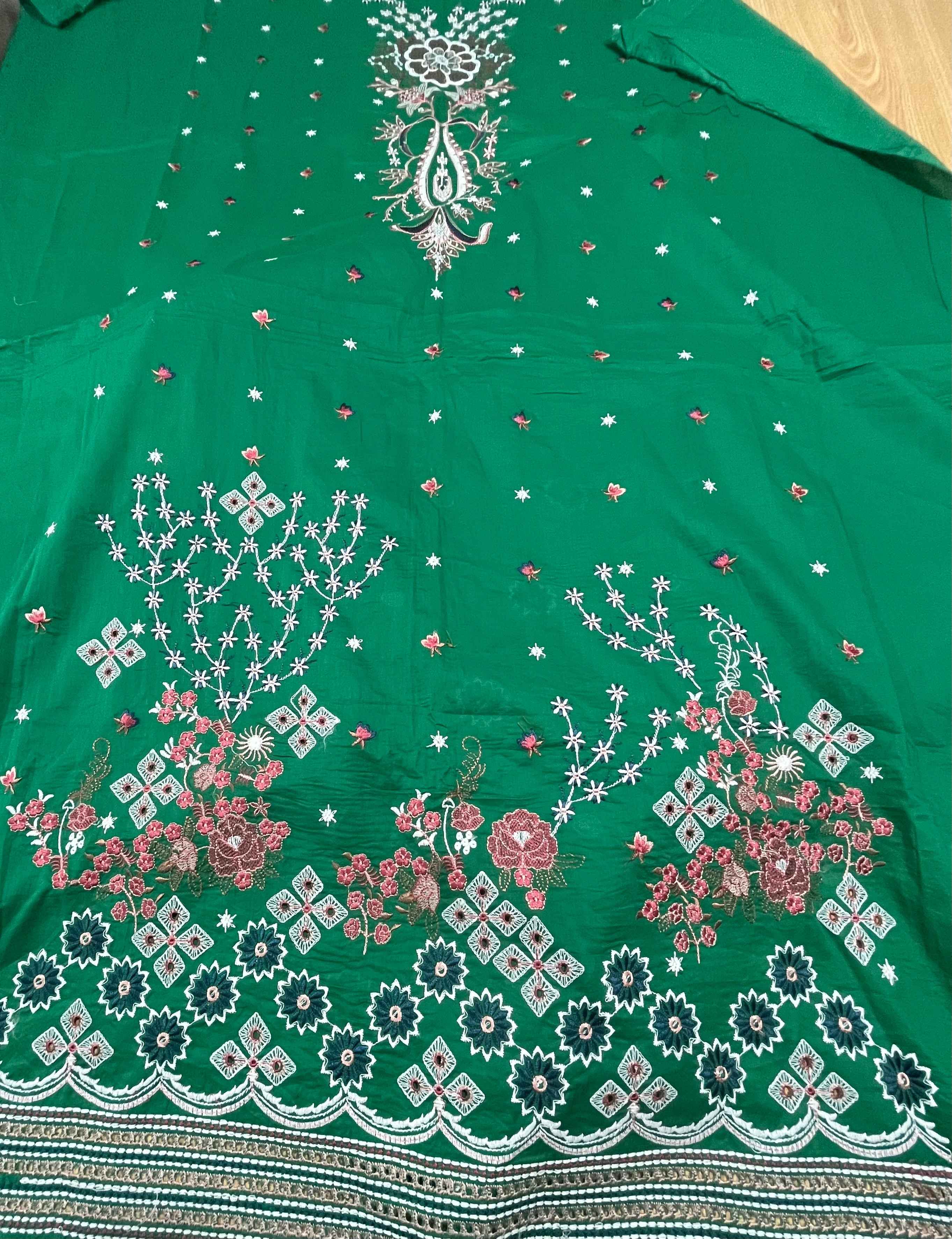 Eid Wear Heavy Embroidered Lawn Suit by Khoobsurat – Luxury Collection