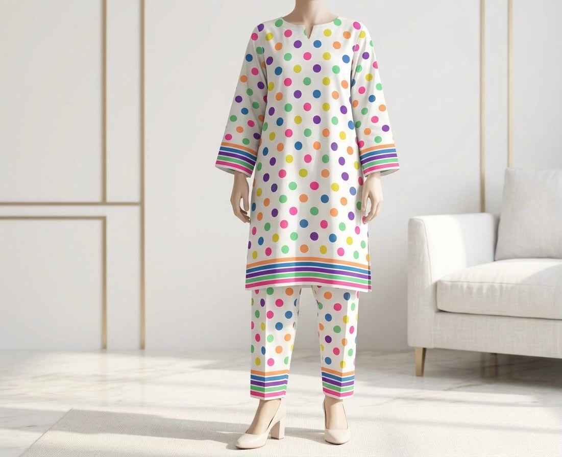 2 Piece Unstitched Printed Lawn Suit for Women | Pakistani Lawn Collection