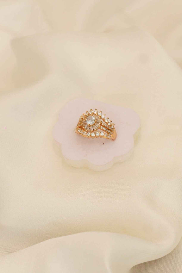 Zircon Fancy Polish Finger Ring