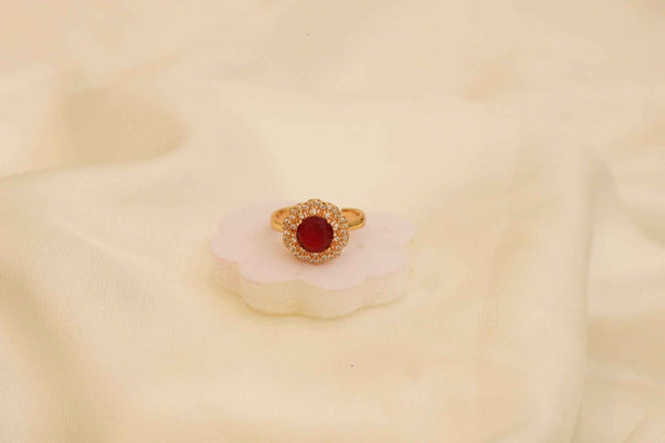 Zircon Fancy Polish Finger Ring