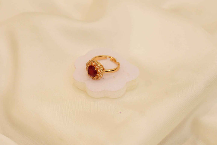 Zircon Fancy Polish Finger Ring