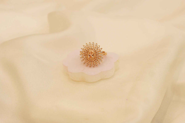 Zircon Fancy Polish Finger Ring