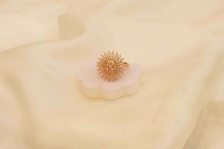 Zircon Fancy Polish Finger Ring