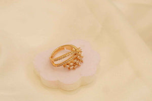 Zircon Fancy Polish Finger Ring