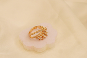 Zircon Fancy Polish Finger Ring