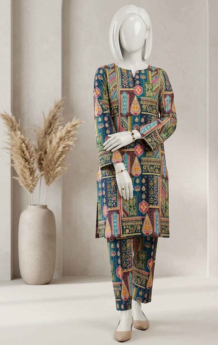 2 Piece Elegant Snug Suit – Premium Unstitched Fabric | Soft, Stylish & Comfortable