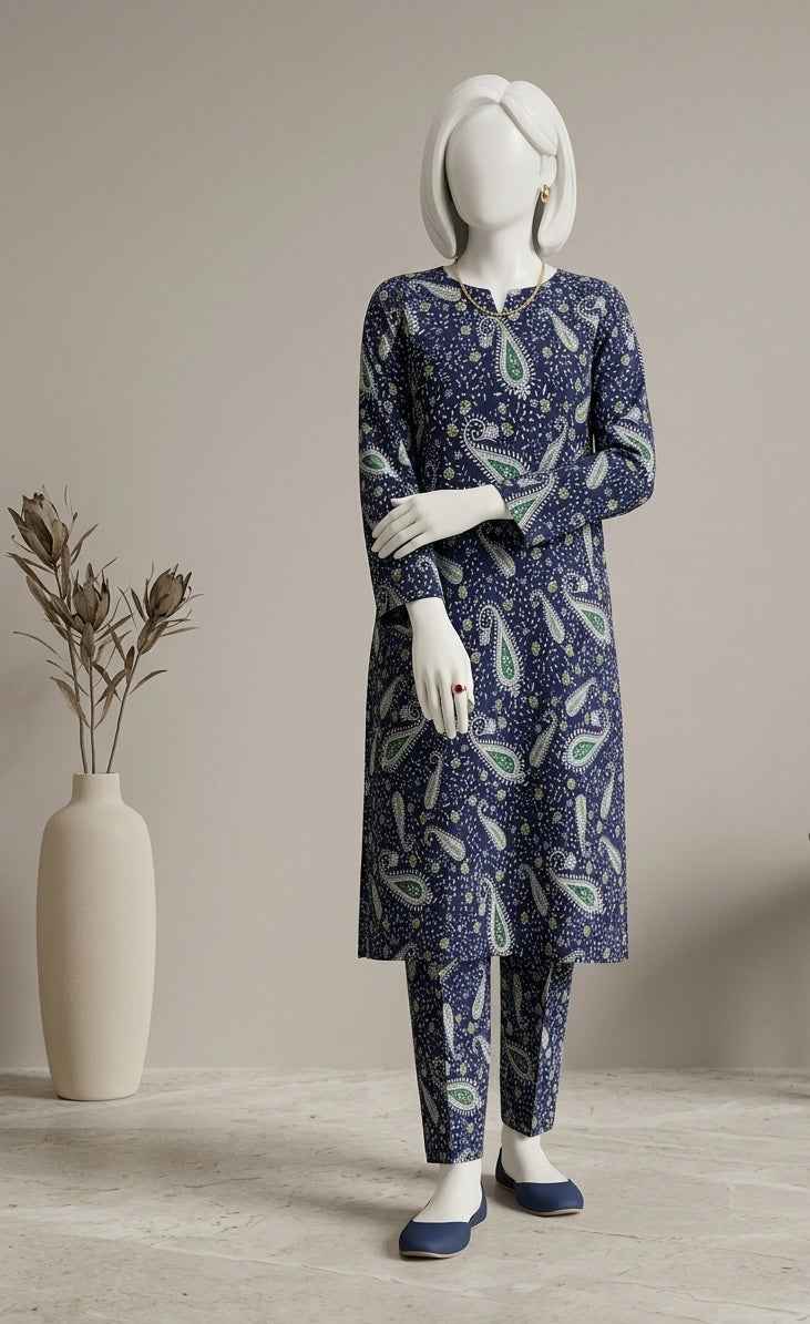 Ethnic Two Piece Unstitched Lawn Suit
