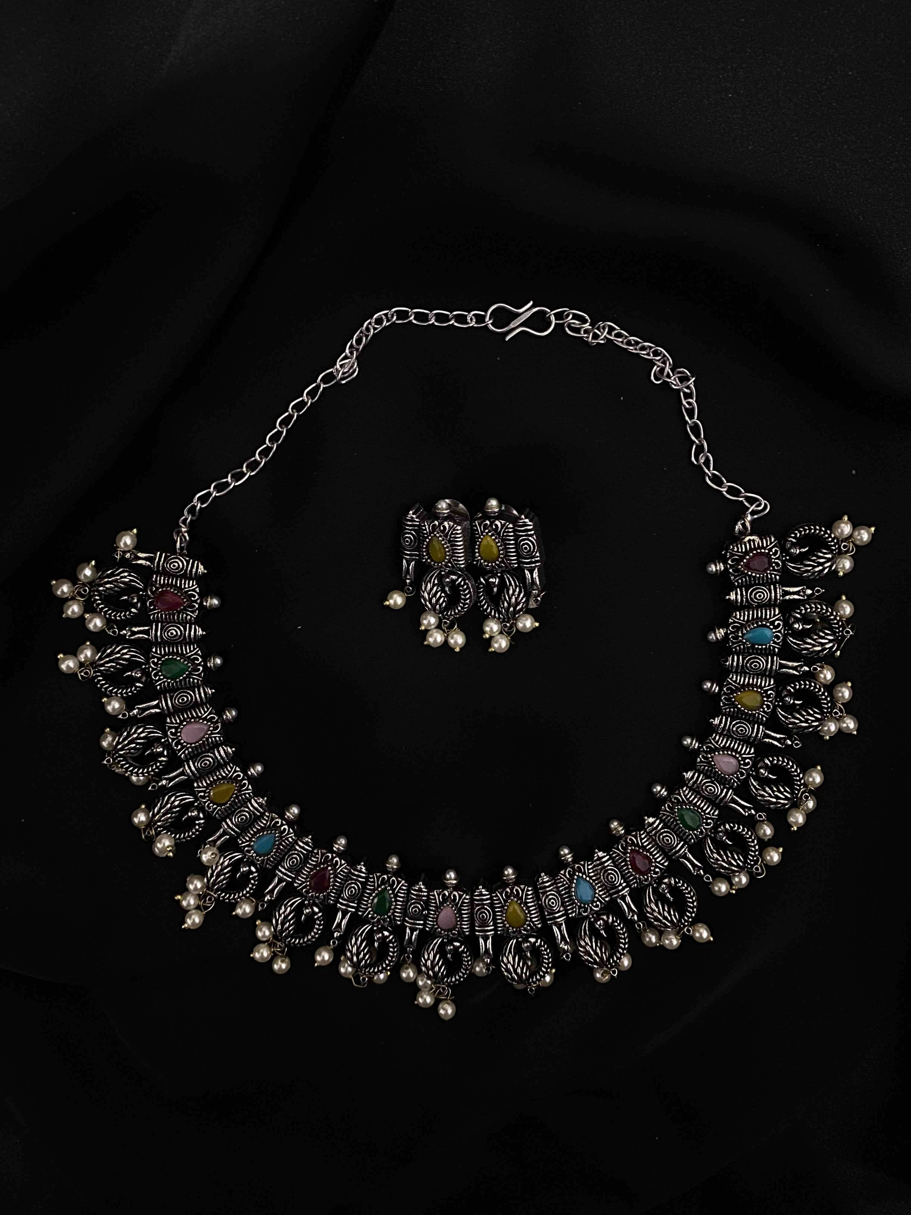 Oxidize Necklace Set