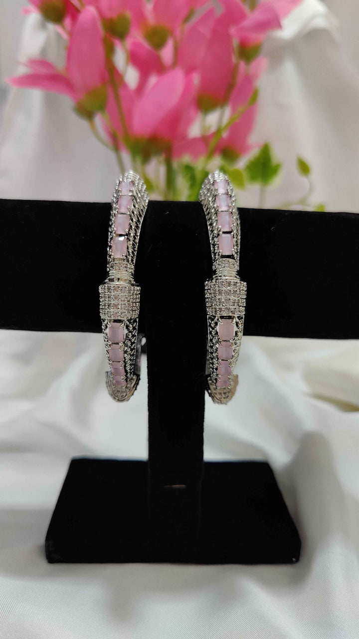 White Shine One Carat Bangles