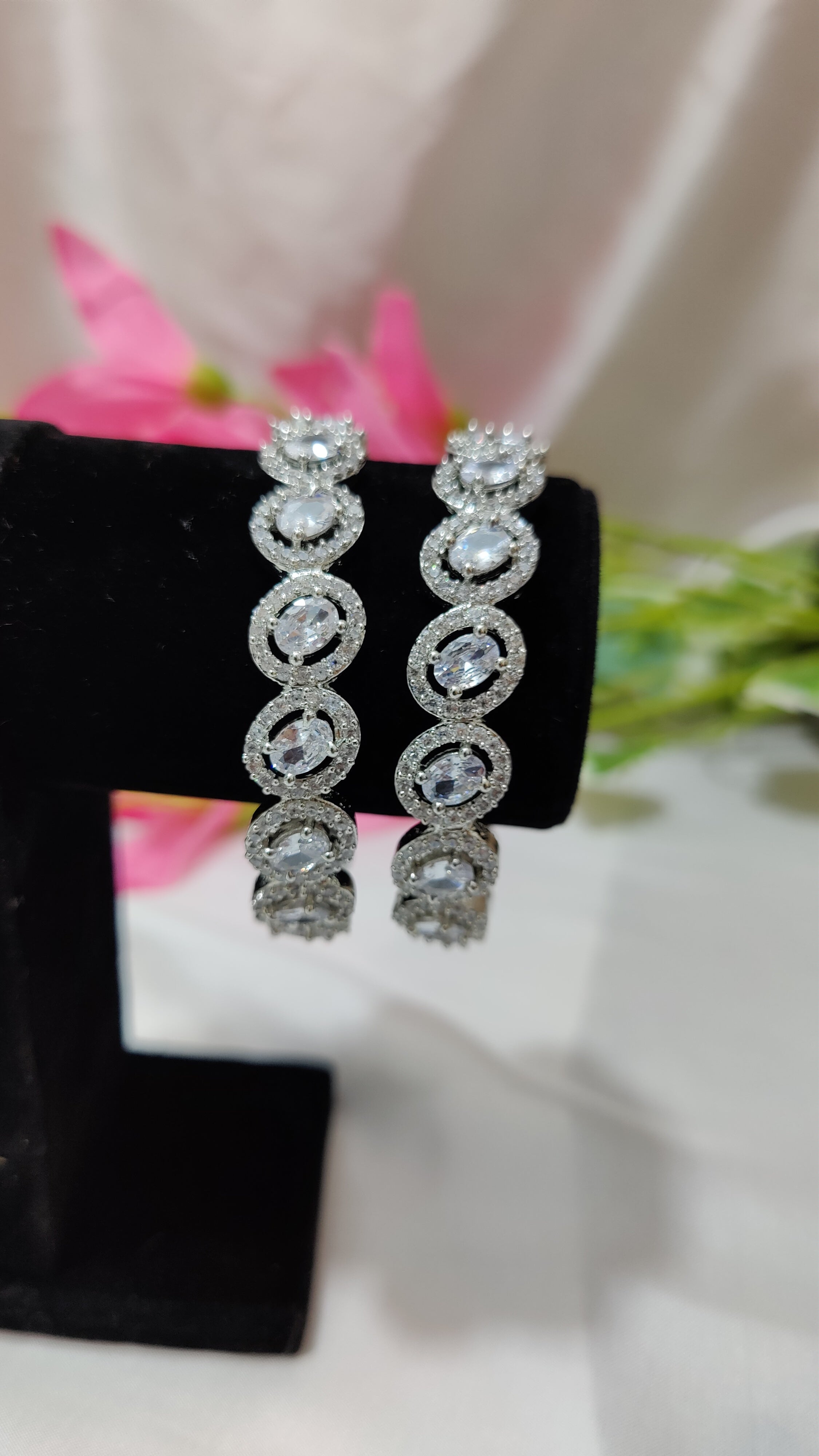 AD Silver Polish Bangles (2.6)