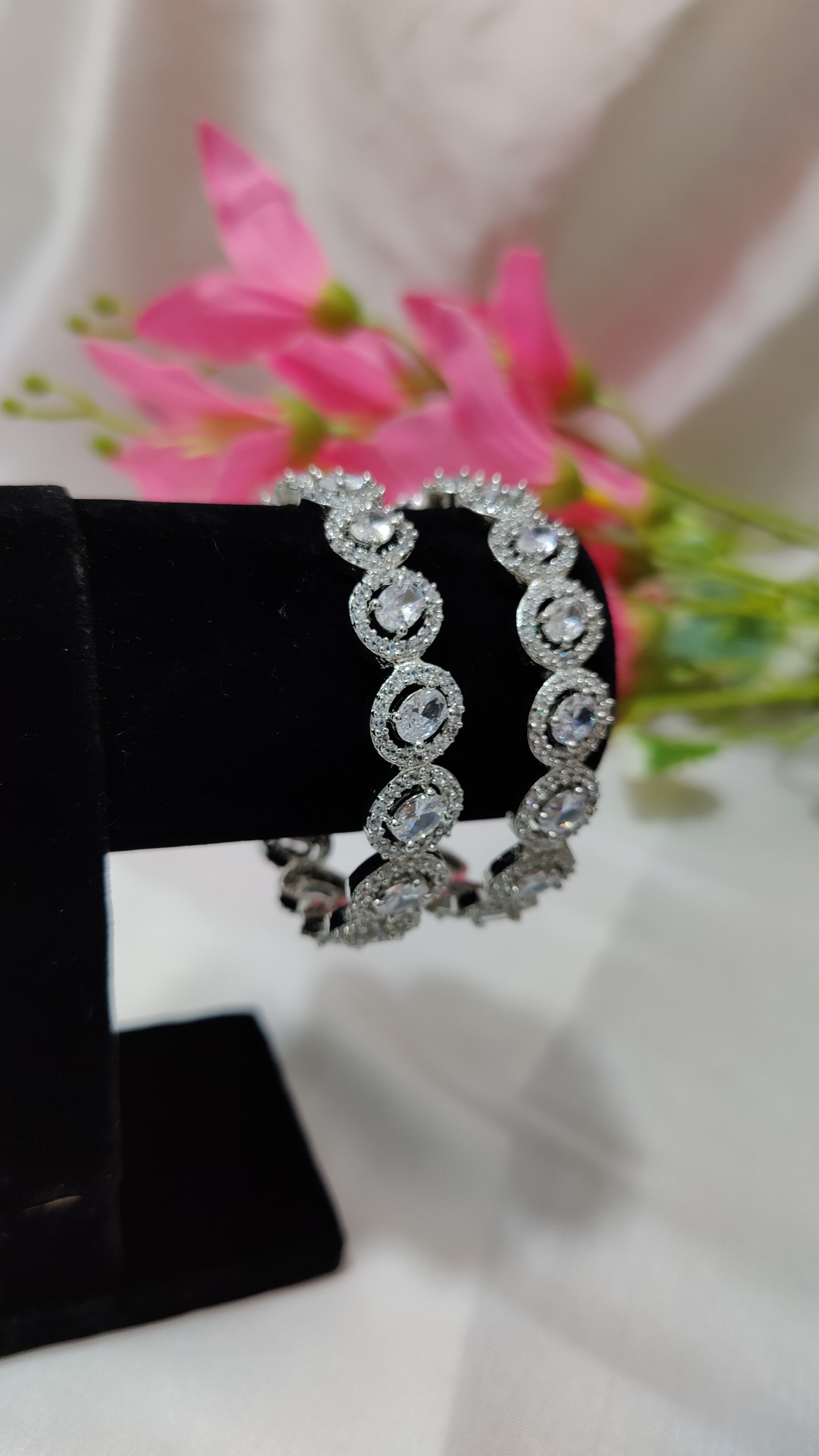 AD Silver Polish Bangles (2.6)
