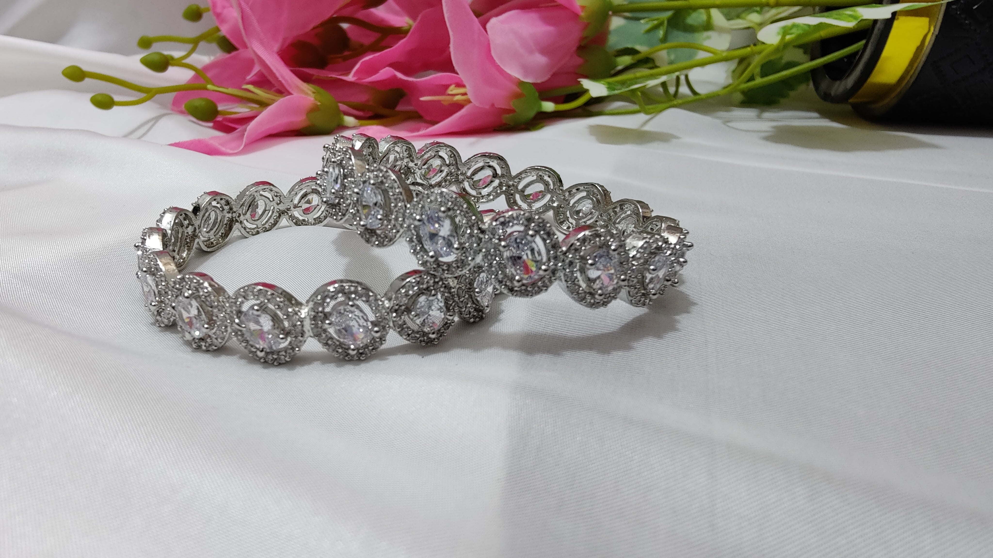 AD Silver Polish Bangles (2.6)