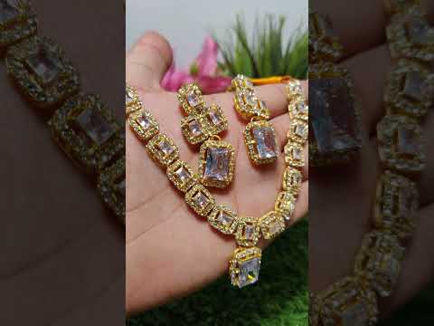 One Carat 1st Copy Necklace Set