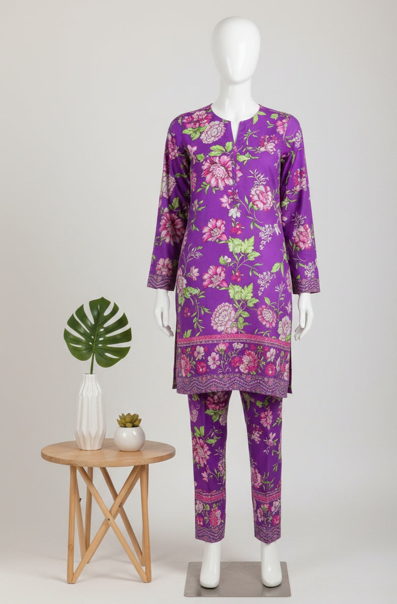 Ethnic Printed Lawn 2-Piece Unstitched Suit