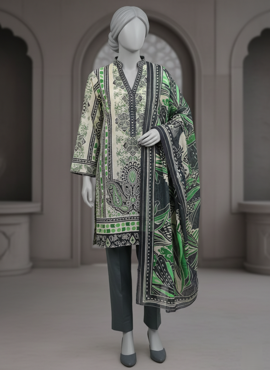 PALTAR Unstitched 3 Piece Printed Lawn Suit for Women – Summer Lawn 2026