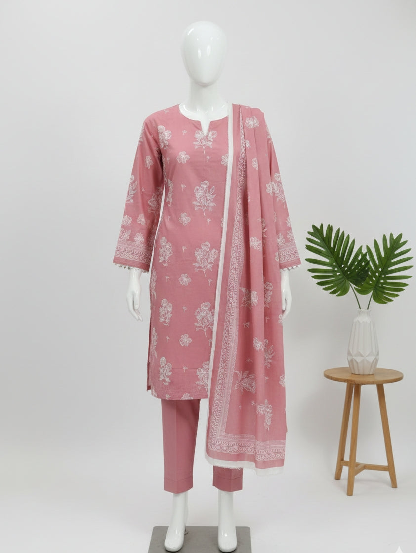 Saya Printed Lawn 3 Piece Unstitched Suit | Summer Collection