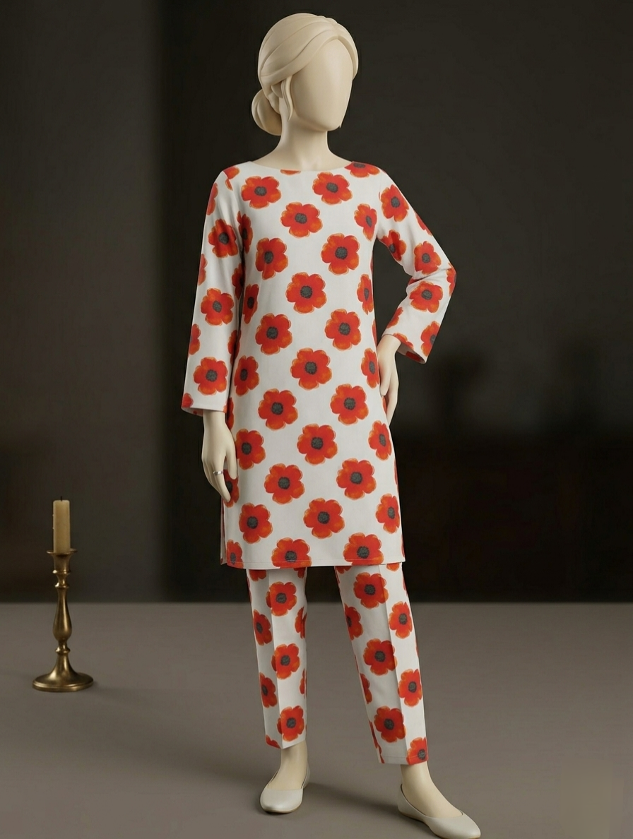 Daily Wear 2-Piece Unstitched Lawn Suit by Ethnic