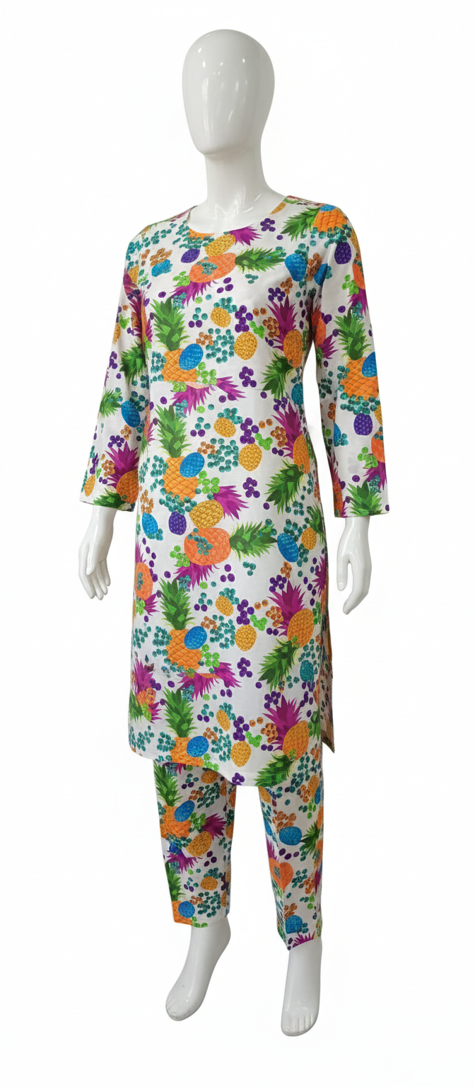 Ethnc 2PC Unstitched Lawn