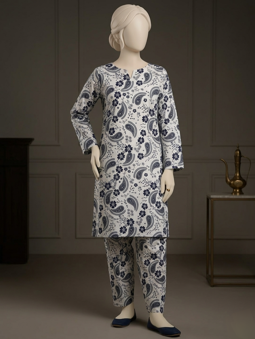 Summer Wear 2PC Unstitched Suit Ethnic