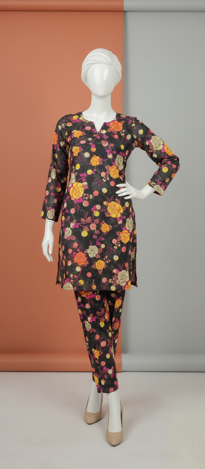 GUL Ahmad 2PC Unstitched Lawn Suit Same Printed