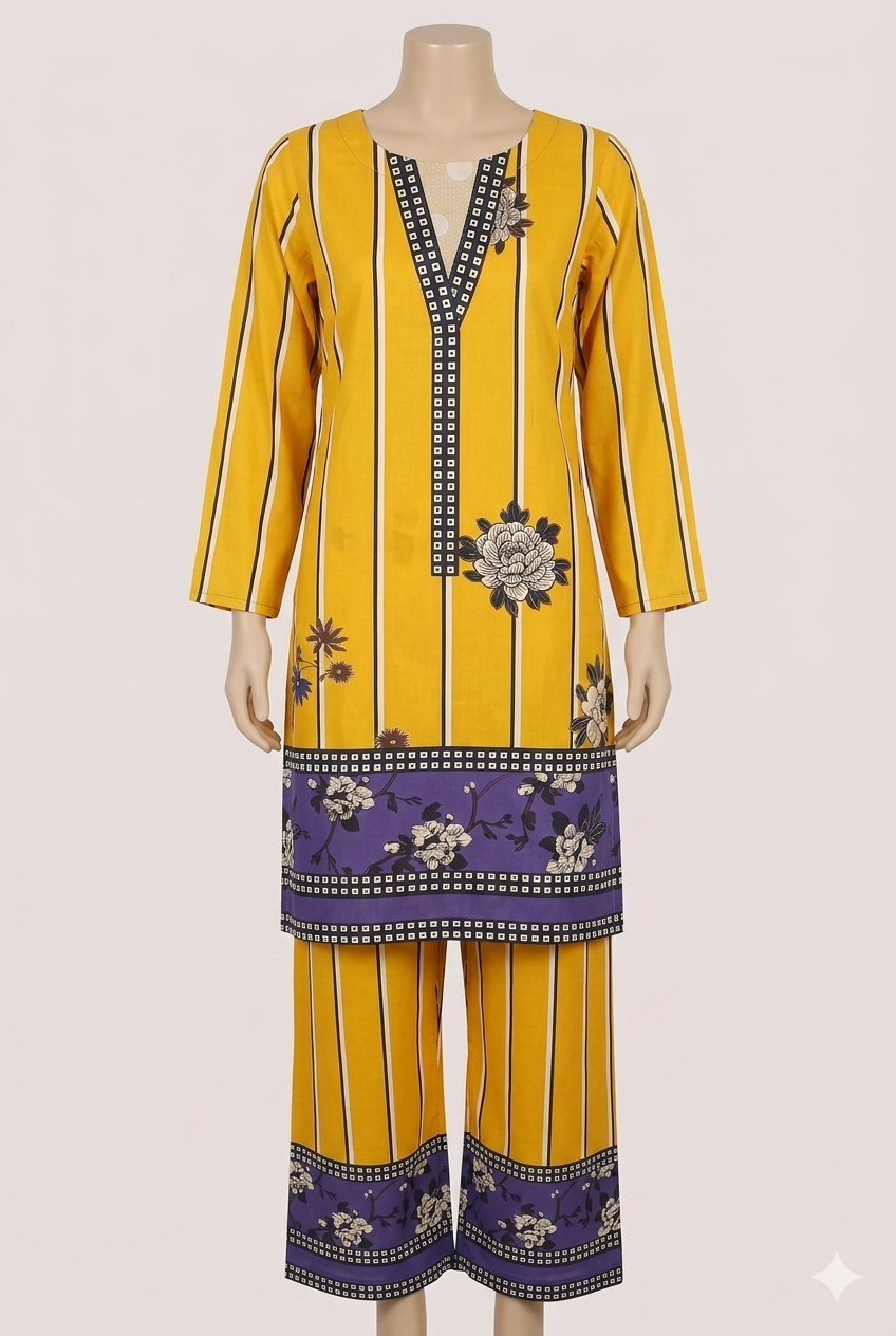 Al-Nafees 2PC Stitched Lawn Suit