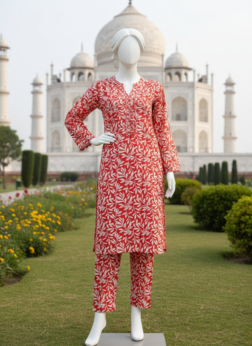 2PC Unstitched Lawn Ethnc