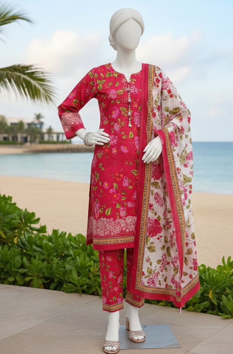 Bin Saeed 3 Piece Lawn Suit