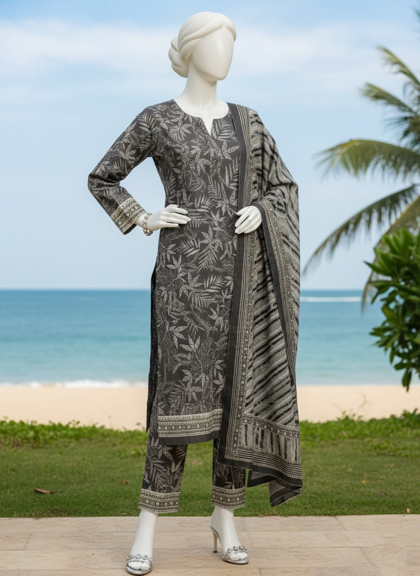 Bin Saeed Three Piece Lawn Suit