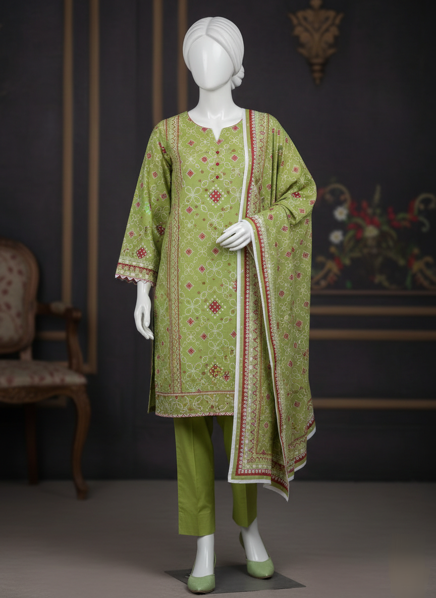 Sapphire Three Piece Unstitched Printed Lawn Suit