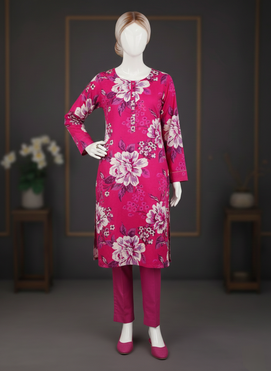 Paltar Two Piece Unstitched Printed Lawn Suit