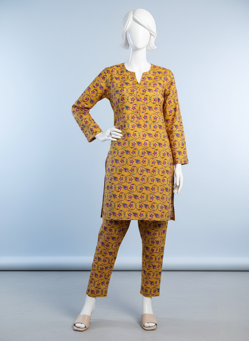 Ethnic Lawn 2 Piece Unstitched Suit