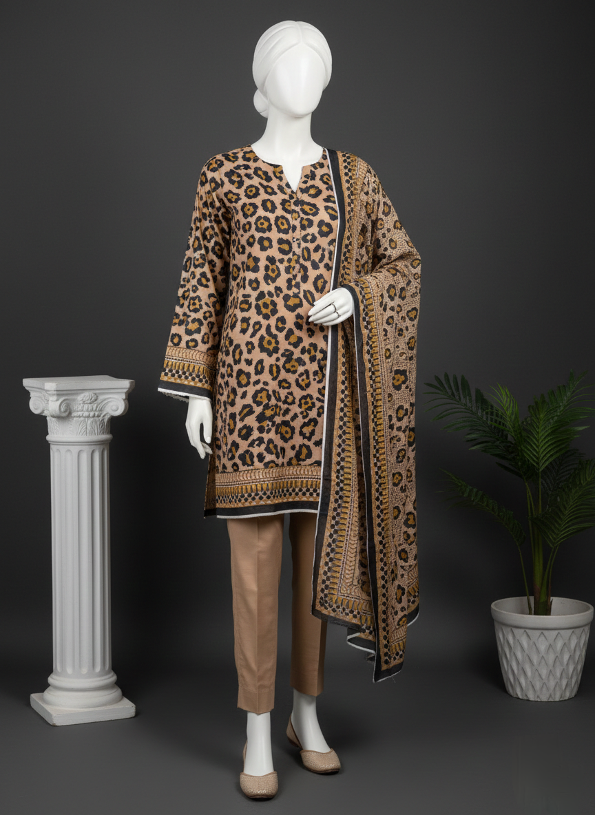 3 Piece Unstitched Lawn Suit SAPPHIRE – Trendy Prints for Women