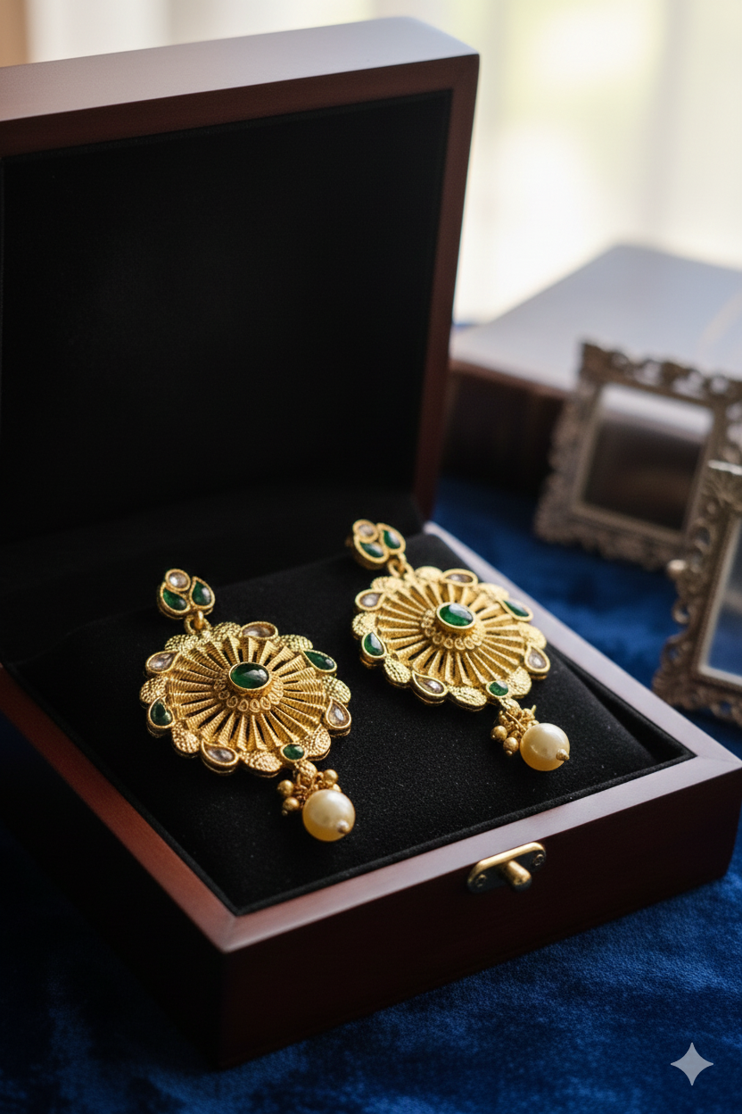 Rajwari Earring - Al Nafees Collection