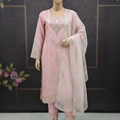 Luxury Eid Net Suit – Premium Embroidered 3PC Festive Collection