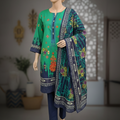 3 Piece Unstitched Emb Lawn Suit with Cut work Duppata