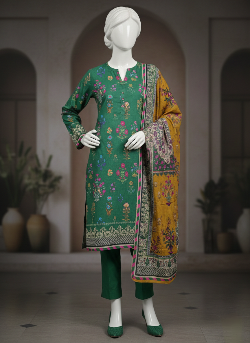 Paltar 3PC Unstitched Lawn Suit