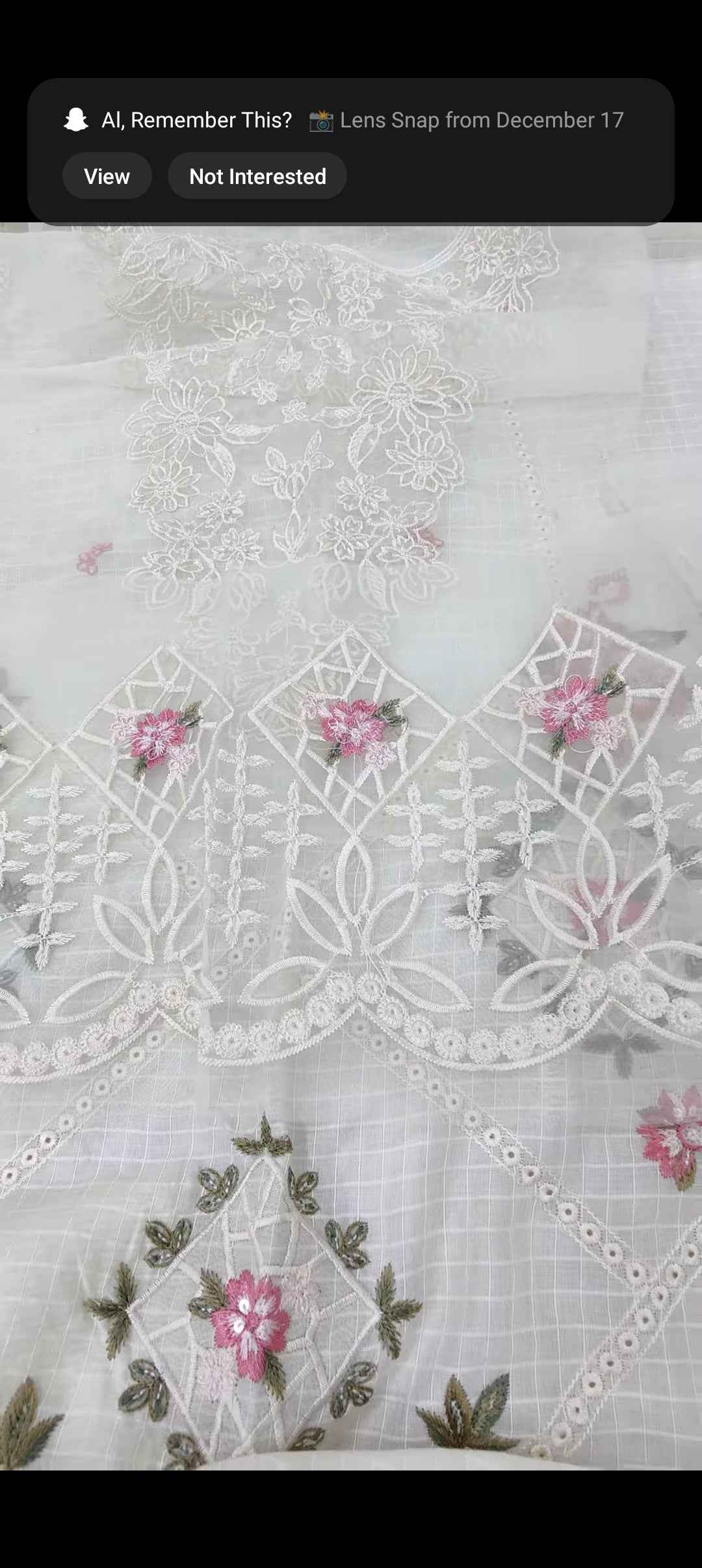 Embroidered 3 Piece Unstitched Lawn Suit by Waresha