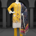 Rangriti 3PC Unstitched Embroidered Lawn Suit – Emb Shirt & Emb Dupatta