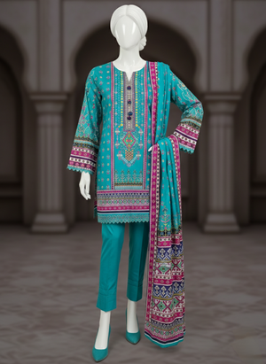 Rang Preet Printed Lawn 3 Piece Unstitched Suit – Trendy Summer