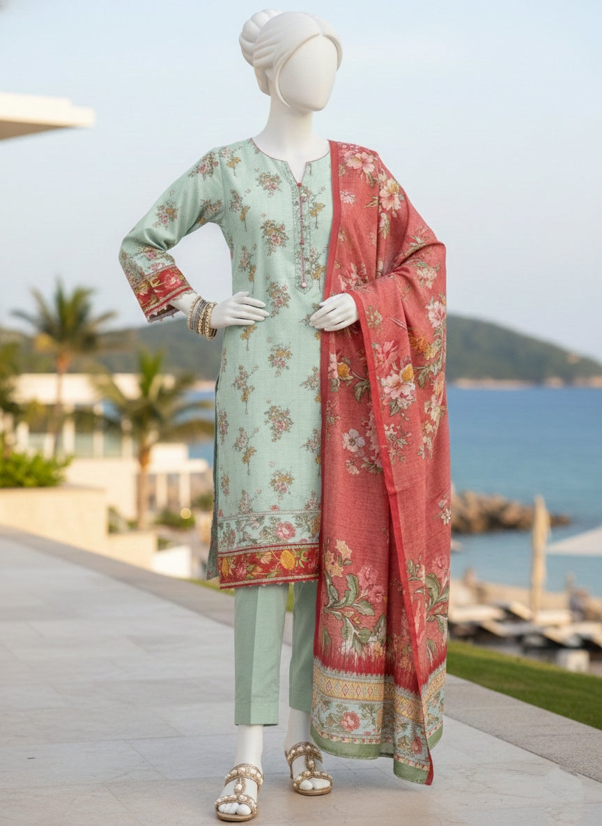 Bin Saeed 3 piece Lawn Suit